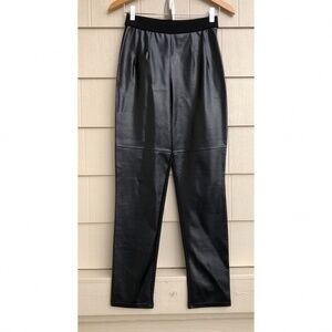 Ritsuko Shirahama Vegan Leather Panel Skinny Pants